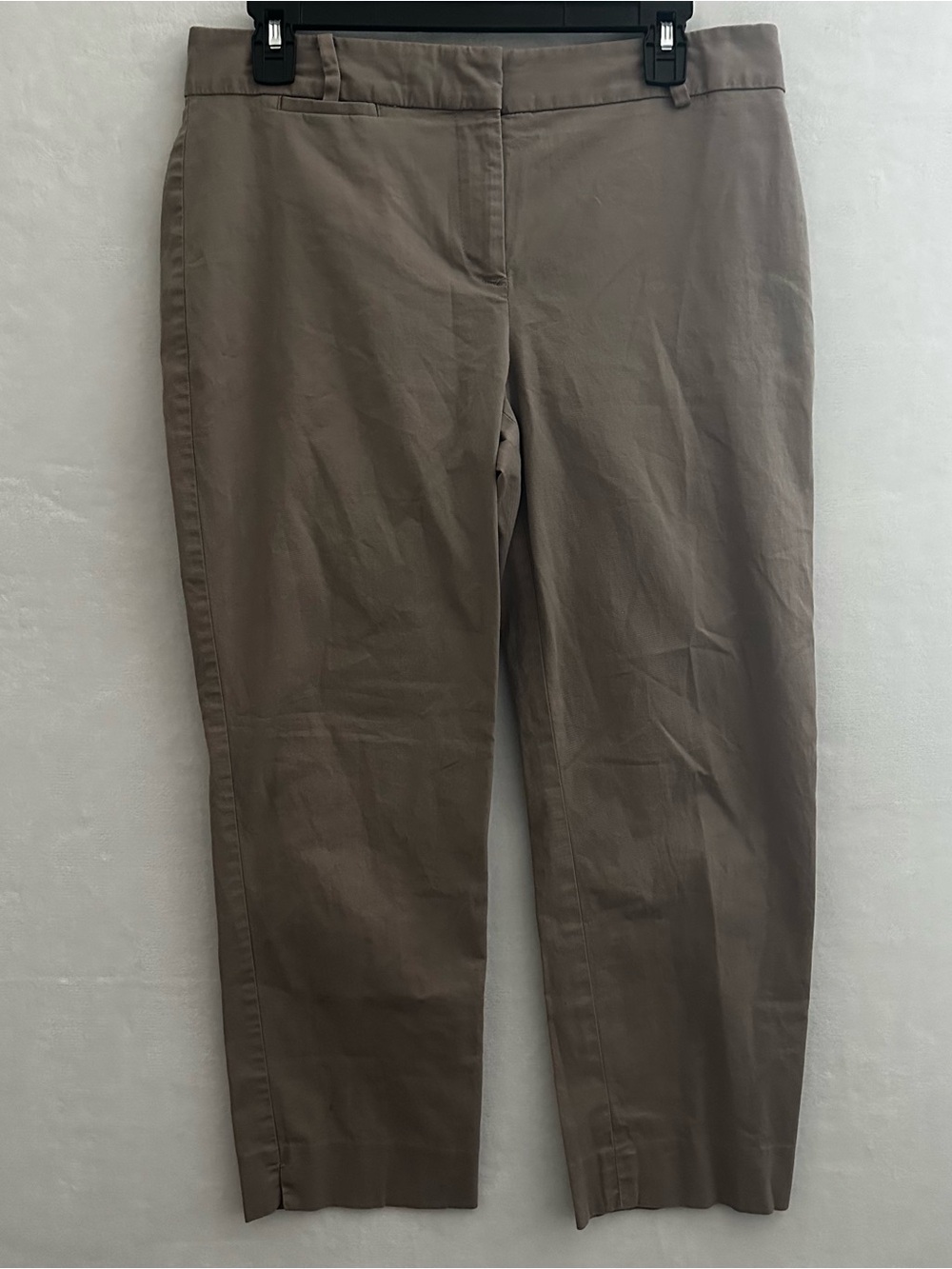 Talbots Signature Pants Women’s Size 8 Taupe Ankle Career Workwear Casual